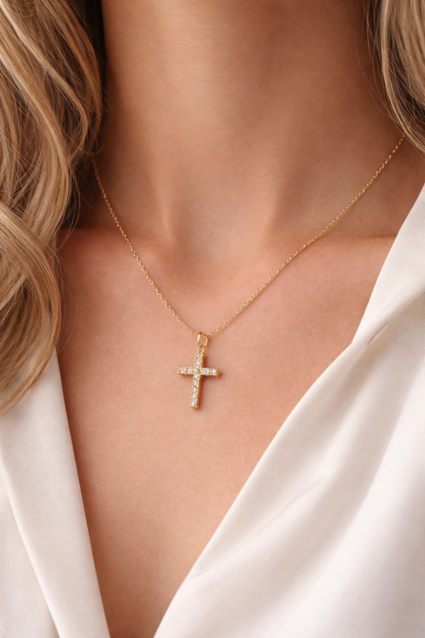 Celestia Radiance Cross Necklace